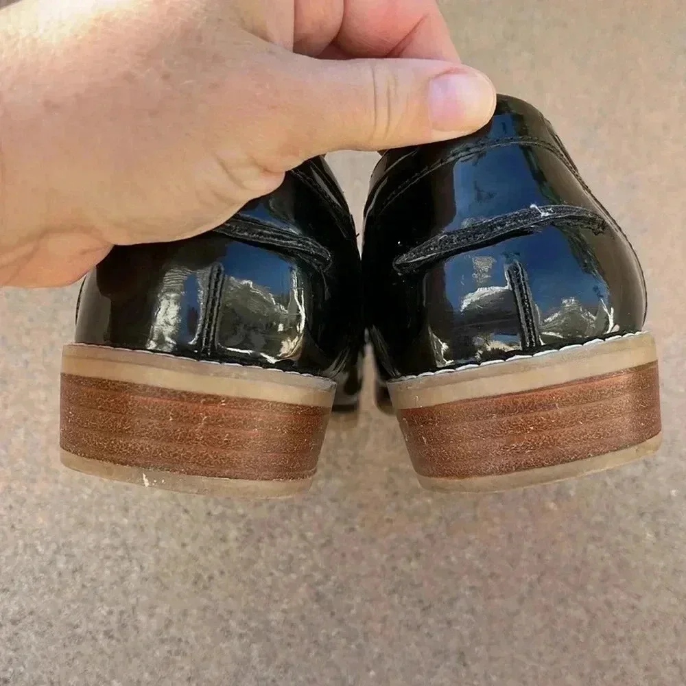 Steve Madden Mellany Patent leather loafers, black, size 9 - Picture 7 of 8